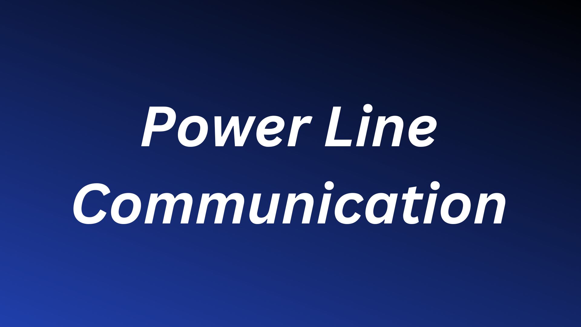 Read more about the article Power Line Communication(PLC): Electricity for IoT