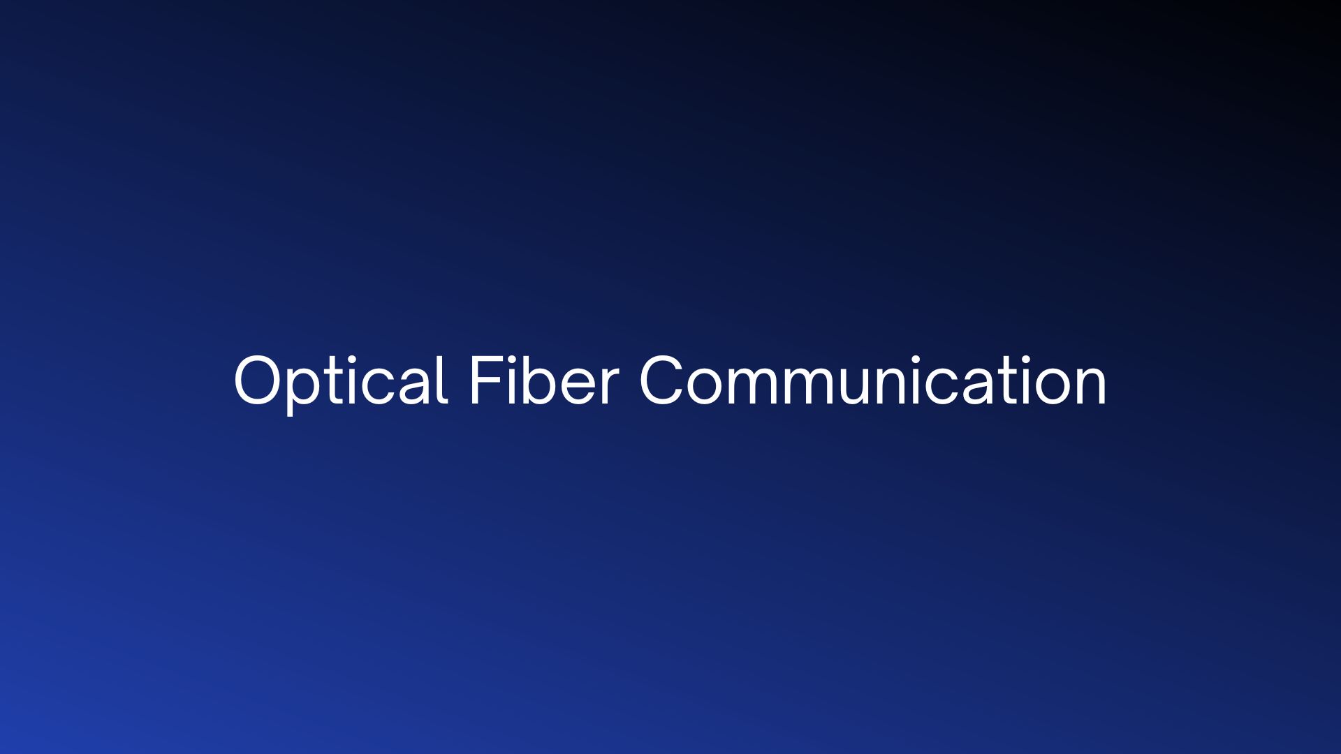 You are currently viewing Is Optical Fiber Communication the Future of Information?