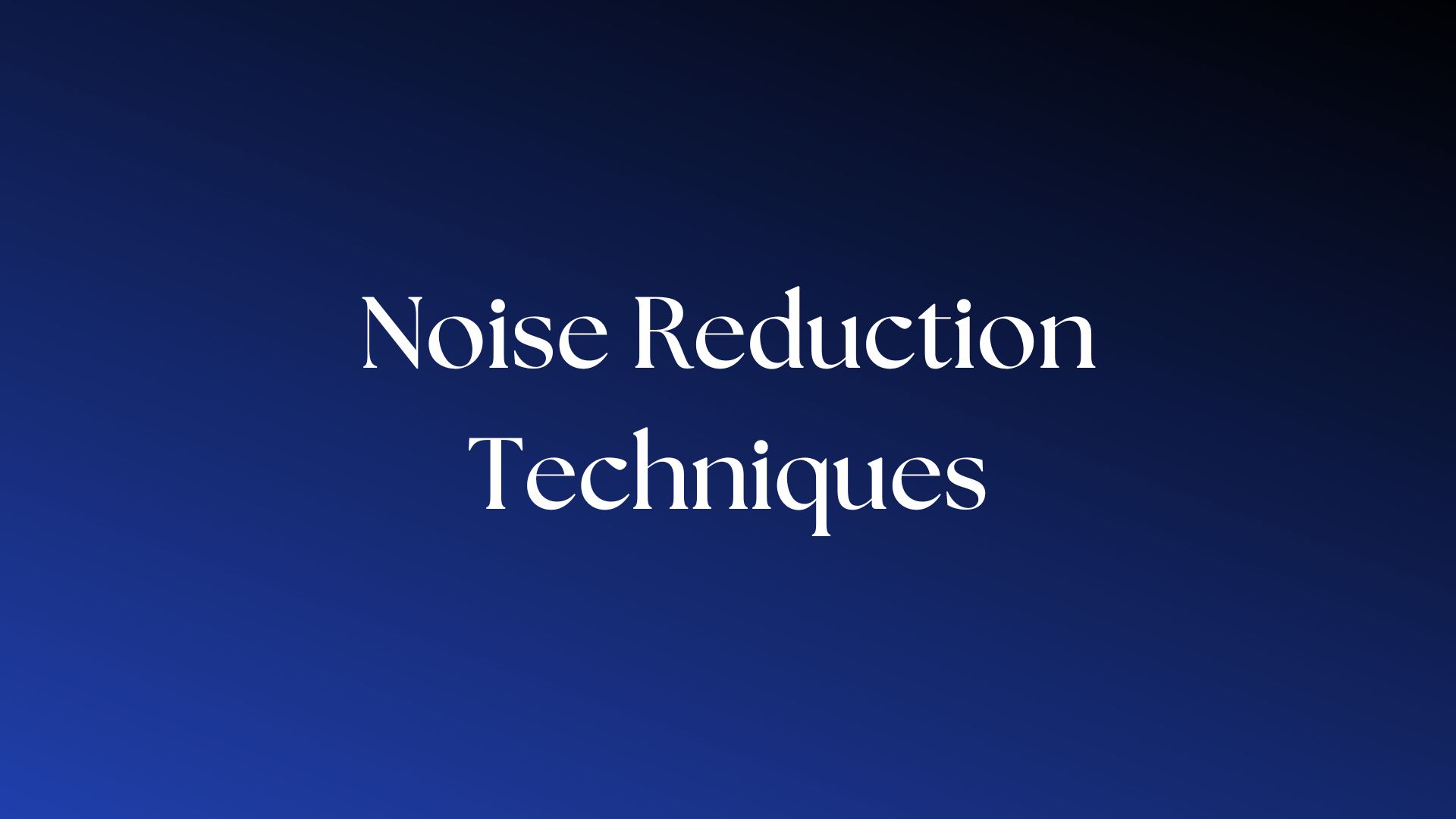 Read more about the article Lower Noise to Make the Best Systems!