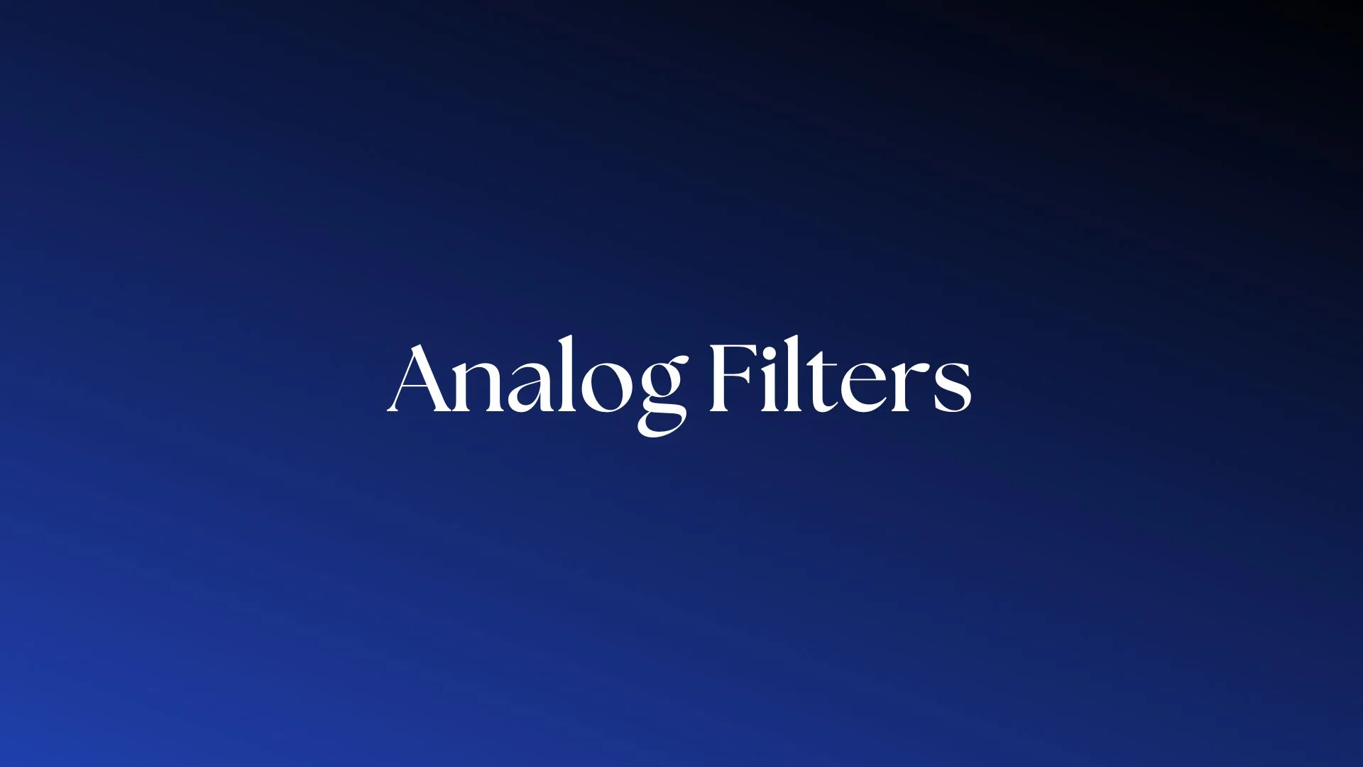 You are currently viewing Applying Filters in Embedded Technology